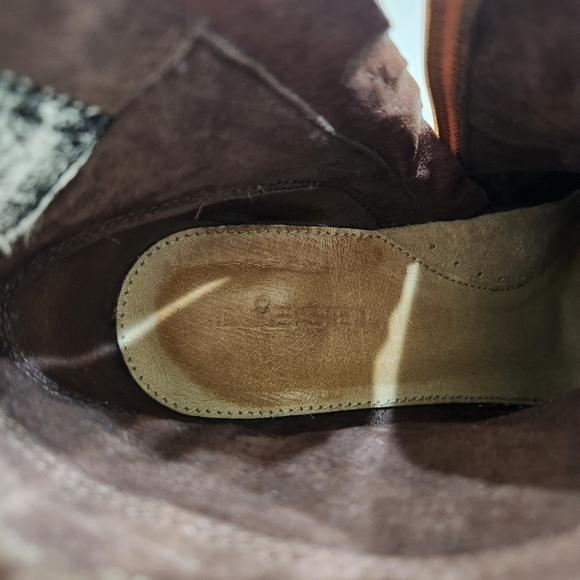 DIESEL Firetip  Stiletto Suede Leather Ankle Boot, Carmel Brown, US Women's 8 - Picture 6 of 7
